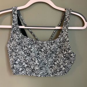 Black and white Athleta bra size S